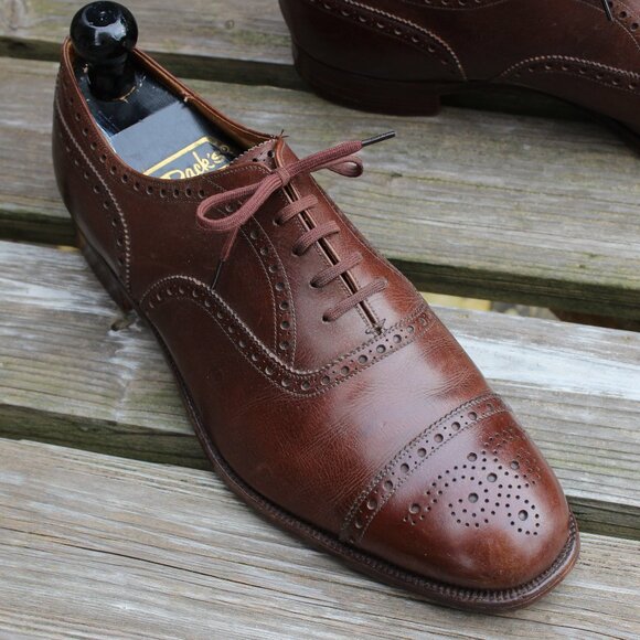 Church's Brown Leather Brogues, Size 9 F (wide) US, Made in England, EUC - Picture 2 of 14